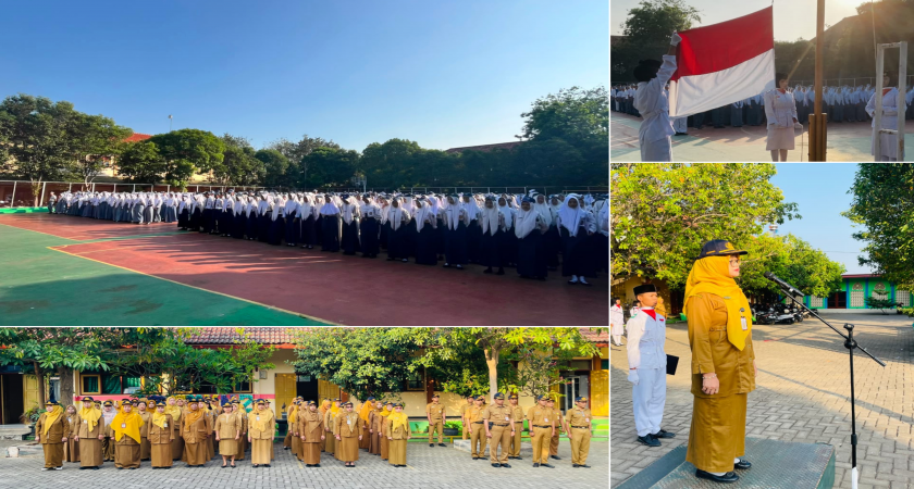 Kepala SMKN 2 Tuban Tegaskan Kedisiplinan dan Karakter di Hari Pertama KBM