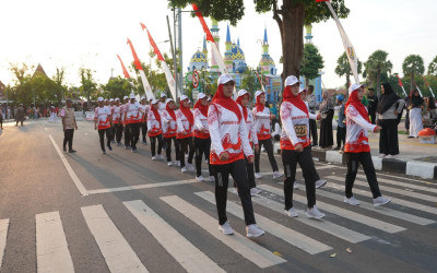 Kegiatan Gerak Jalan HUT RI Kabupaten Tuban